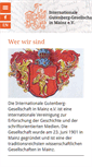 Mobile Screenshot of gutenberg-gesellschaft.de