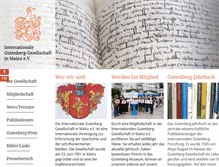 Tablet Screenshot of gutenberg-gesellschaft.de